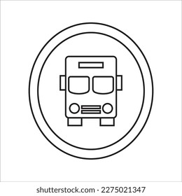 bus line new vector icon