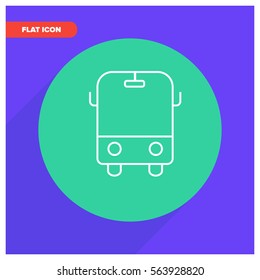 bus line vector icon