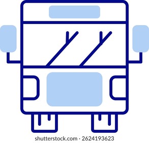 Bus Line vector Icon Design
