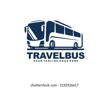 Bus logo design vector. Travel bus logo