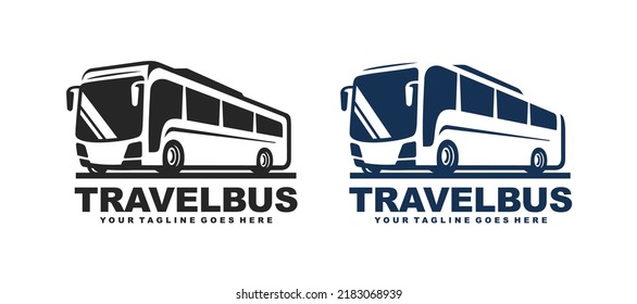 Bus logo design vector. Travel bus logo