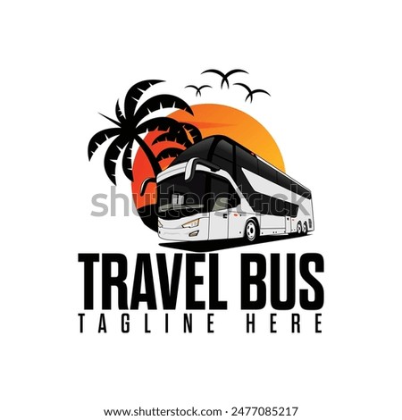 Bus logo design vector. Travel bus logo