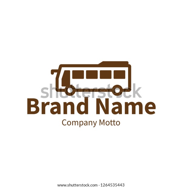 bus logo, modern outline brand design\
concept, vector\
illustration