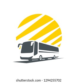 bus logo silhouette icon