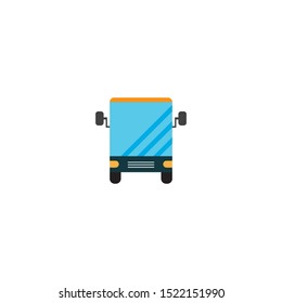 Bus logo template vector icon flat design