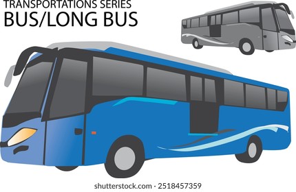 bus with long load from side