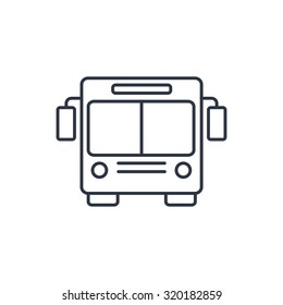 Bus Outline Icon 