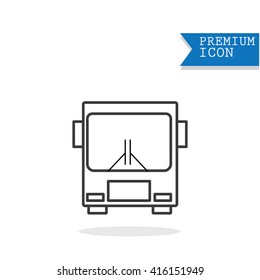 Bus outline icon