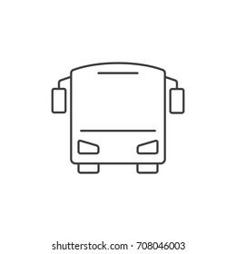 Bus Outline Icon