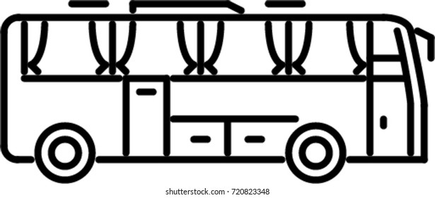 bus outline icon
