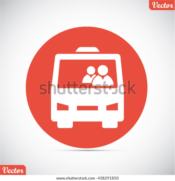 bus with people vector
icon