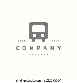 Bus premium icon sign symbol. Hipster vintage logo design vector illustration