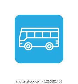 Bus, public background vector icon