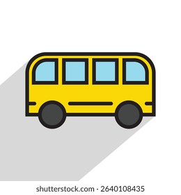 bus public transport icon, vector illustration 