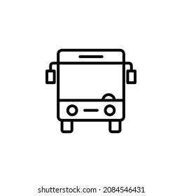 Bus, Public Transportation, Autobus Line Icon, Vector, Illustration, Logo Template. Suitable For Many Purposes.