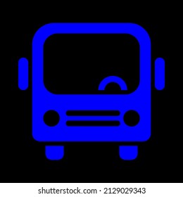 bus public transportation vector icon