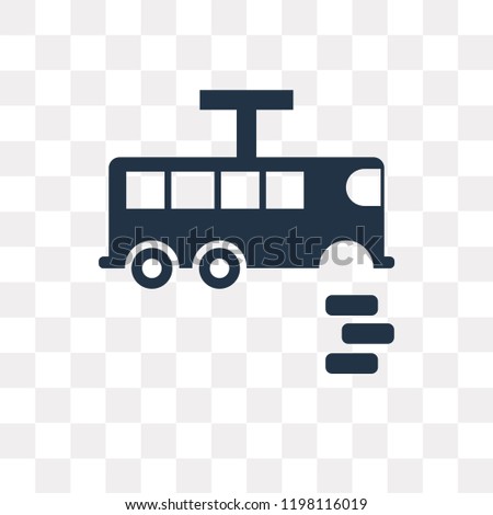 Bus in reparation vector icon isolated on transparent background, Bus in reparation transparency concept can be used web and mobile