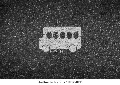 Bus Road Asphalt Background Texture Some Stock Vector (Royalty Free ...