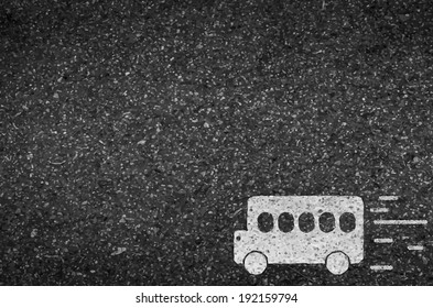 Bus road and asphalt background texture with some fine grain in it of vector 