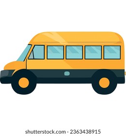 bus school classic transport isolated