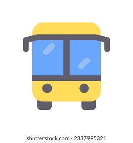 diseño de elementos de icono de escuela de bus