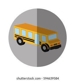 bus school isometric icon
