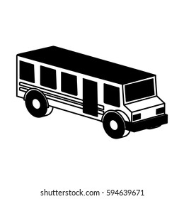 bus school isometric icon