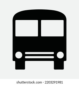  Bus - School Bus - Staff Bus - Transportation - Vector Transport Black Icon