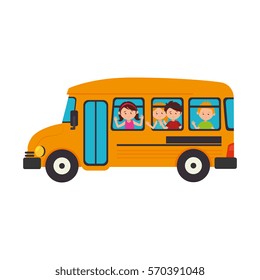 Girl Schoolgirl Runs Yellow School Bus Stock Vector (Royalty Free ...