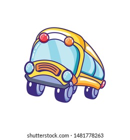 bus school transportation isolated icon