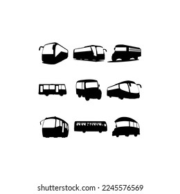 bus school transportation set collection design
