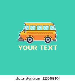 bus school vector illustration