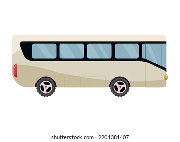 icono aislado de la parodia del servicio de bus