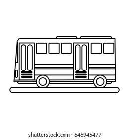 Bus Sideview Icon Image 