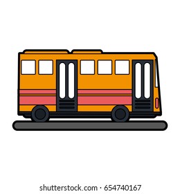 Bus Sideview Icon Image 