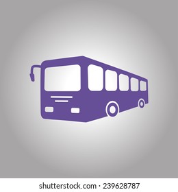 Bus sign icon. Public transport symbol.