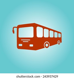 Bus sign icon. Public transport symbol.