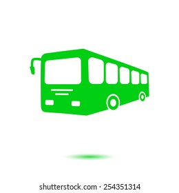 Bus sign icon. Public transport symbol.