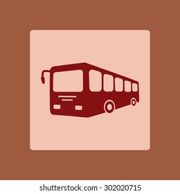 Bus sign icon. Public transport symbol.