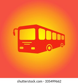 Bus sign icon. Public transport symbol.