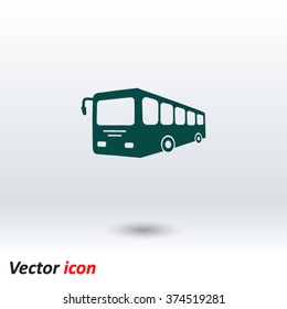 Bus sign icon. Public transport symbol.