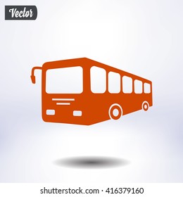 Bus sign icon. Public transport symbol.