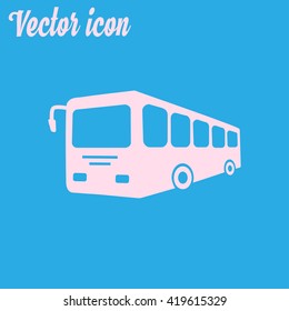 Bus sign icon. Public transport symbol.