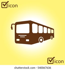 Bus sign icon. Public transport symbol.