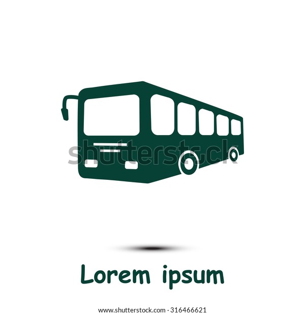 Bus sign icon. Public
transport symbol.