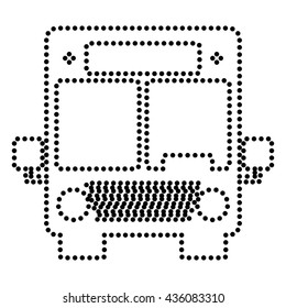 Bus sign illustration
