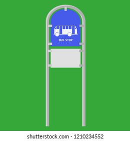 bus sign stop vector illustration eps10
