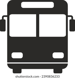 Bus sign | Truck sign Silhouette | School bus icon in vector 