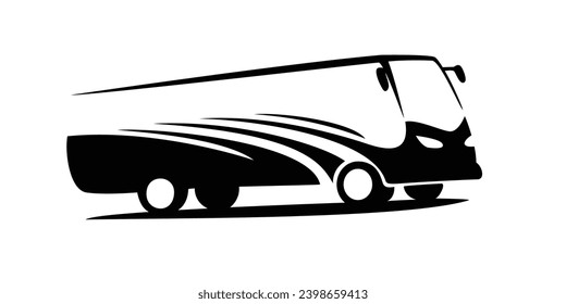 bus silhouette design. travel transportation sign and symbol.