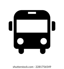 Bus silhouette icon. Passenger car. Vector.